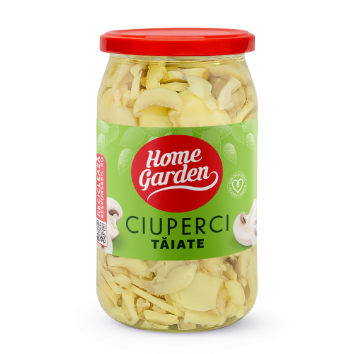 Ciuperci tăiate, 800 ml